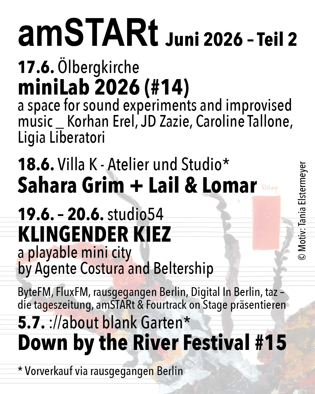 Programm amSTARt Juni 2026